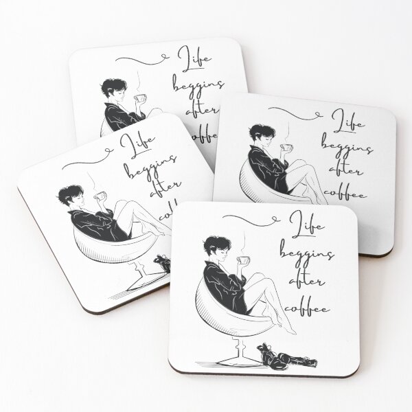 Item preview, Life beggins after Coffee designed and sold by Coffee &  Fashion.