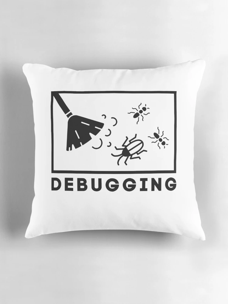 Thumbnail 3 of 4, Pillow, Debugging designed and sold by dev-tats.