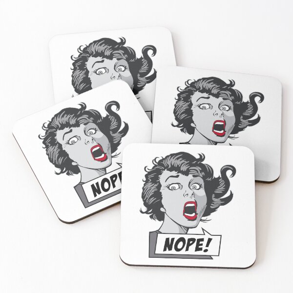 Item preview, Nope! Shocked Sarcastic Pop Art Girl designed and sold by GrandeDuc.