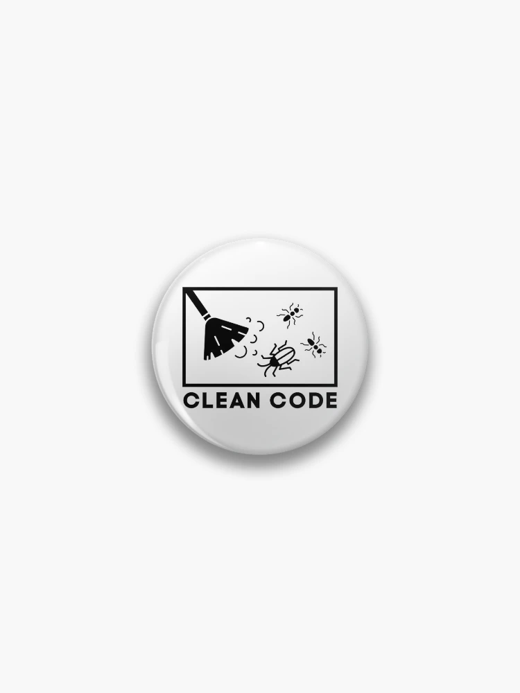 Thumbnail 1 of 3, Pin, Clean Code designed and sold by dev-tats.
