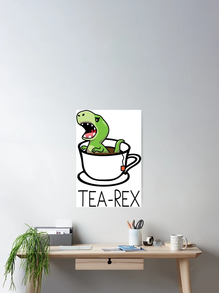 Thumbnail 2 of 3, Poster, Tea-Rex designed and sold by imlying.
