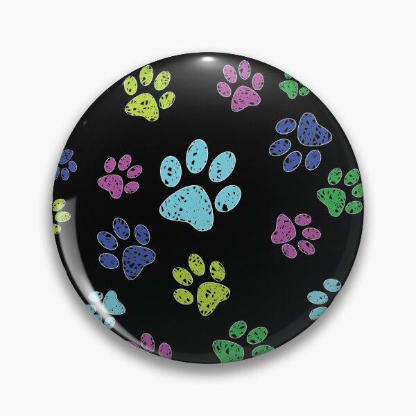 Item preview, Multicolored Paw Pattern designed and sold by Green Sky.