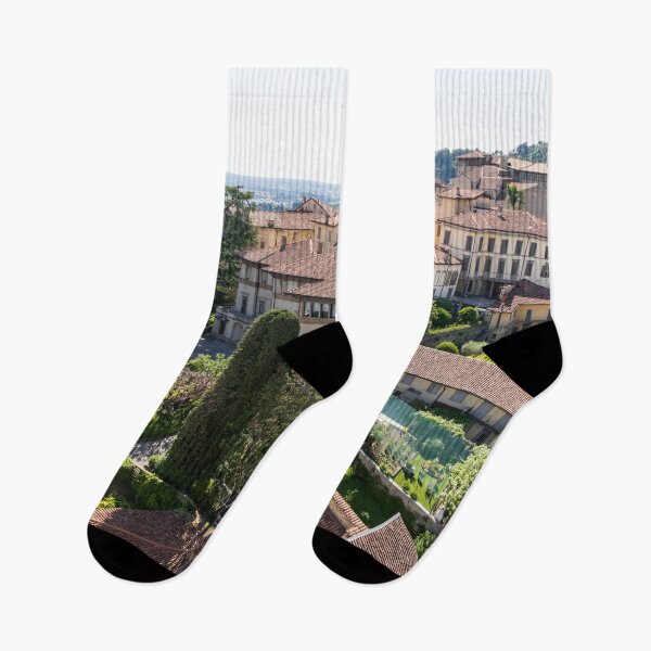 Item preview, Rooftops and Gardens - Citta Alta Upper Town in Bergamo Lombardy Italy designed and sold by Georgia Mizuleva.