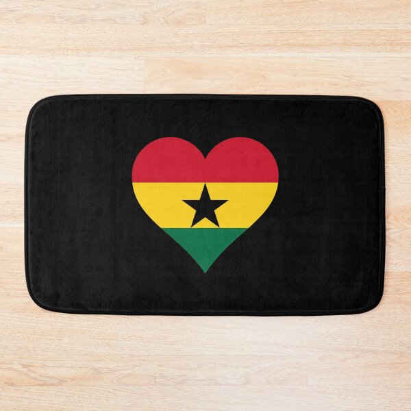 Item preview, Ghana Ghanaian flag flag heart designed and sold by GeogDesigns.