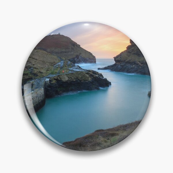 Item preview, Boscastle Harbour Entrance at sunset designed and sold by bitm2007.