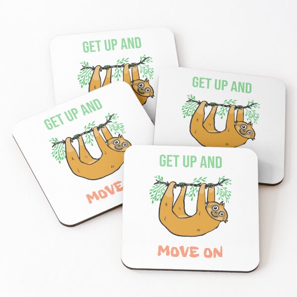 Item preview, Get Up And Move On designed and sold by HappyFunnyTees.