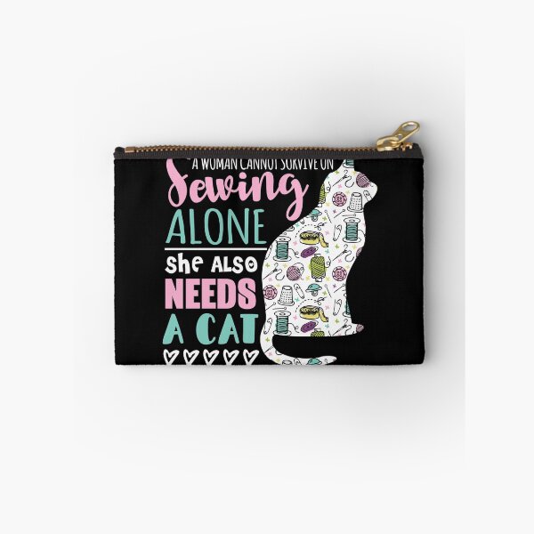 Item preview, A Woman Cannot Survive On Sewing Alone She Also Needs A Kitten designed and sold by Charles Brian.