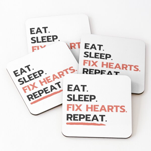 Item preview, Eat. Sleep. Fix Hearts. Repeat. designed and sold by tarkaittisak.