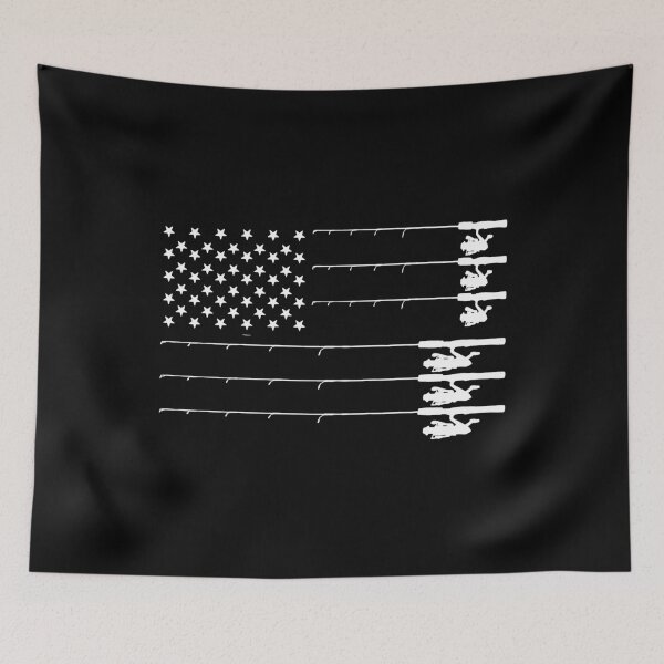 Item preview, Cool Vintage  American Flag Fishing Poles designed and sold by madsunstd.