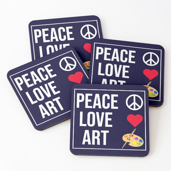 Item preview, Peace Love Art designed and sold by CatArtStore.