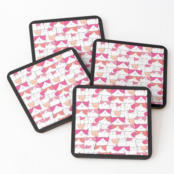 Item preview, A lot of White and Pink Cats designed and sold by chark70.