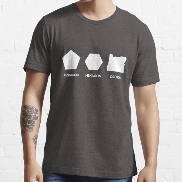 Item preview, Pentagon Hexagon Oregon designed and sold by goodtogotees.