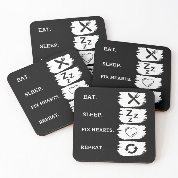 Item preview, Eat. Sleep. Fix Hearts. Repeat. designed and sold by tarkaittisak.