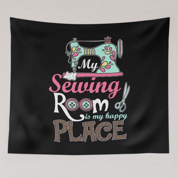 Item preview, My Sewing Room Is My Happy Place For Sewing Lover designed and sold by Charles Brian.