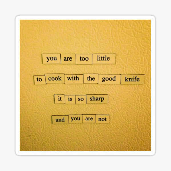 The Good Knife Sticker