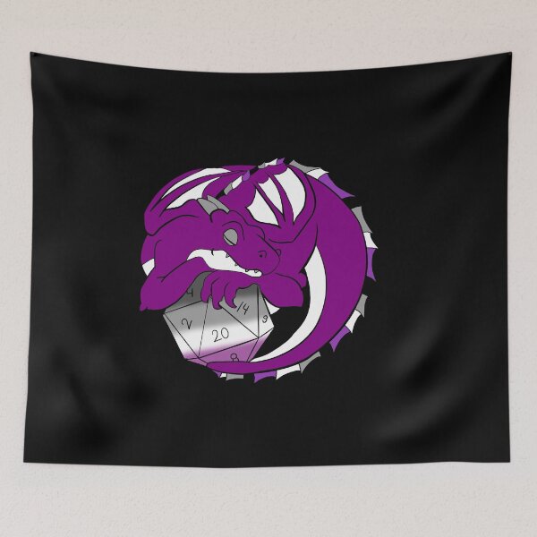 Item preview, DnD Pan Ace Dragon Dados, Asexual D20 designed and sold by MickTilio.
