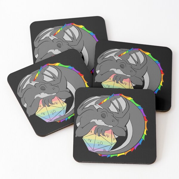 Item preview, DnD Rainbow Pride Dragon Dice, Gay D20 designed and sold by MickTilio.