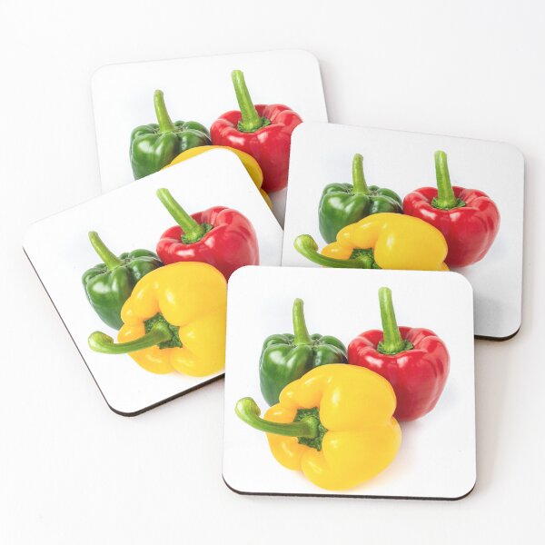 Item preview, three bell peppers vegan food healthy eating designed and sold by ShopThousand.