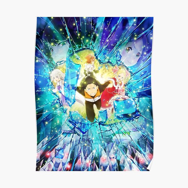 Re Zero Starting Life In Another World Season 2 Poster By Dunkelj Redbubble