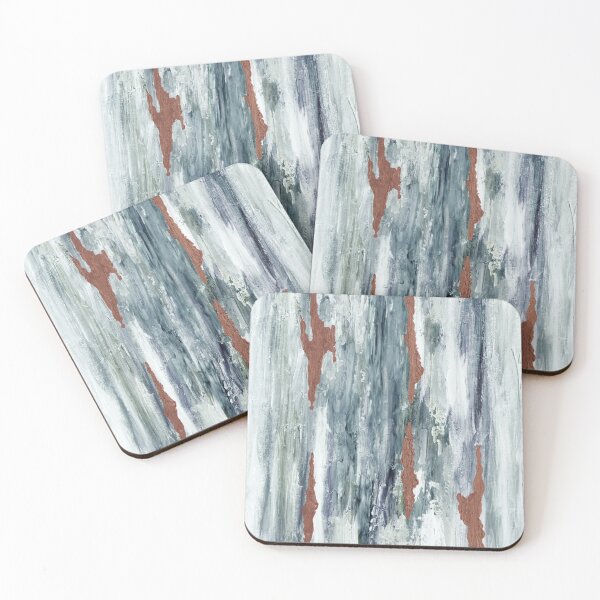 Item preview, Abstract Grey Brown Metallics Original Contemporary Modern Artwork designed and sold by studioroya.