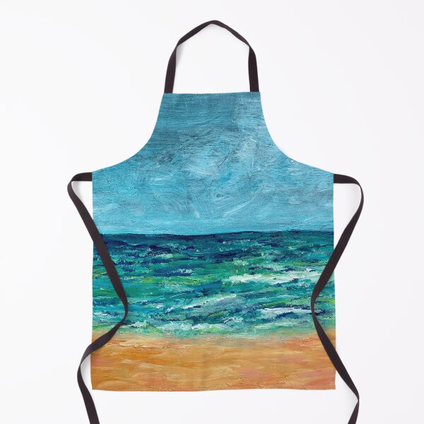 Item preview, Ocean Beach Sand Water Abstract Acrylic Painterly Style Artwork designed and sold by studioroya.