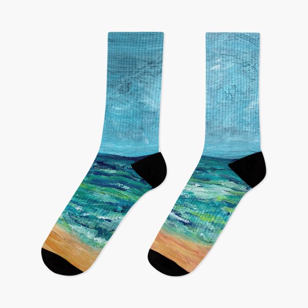 Item preview, Ocean Beach Sand Water Abstract Acrylic Painterly Style Artwork designed and sold by studioroya.