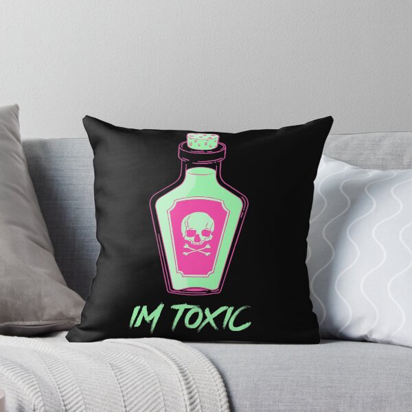 Aperçu de l'œuvre Bouteille de poison im toxique avec liquide vert et crâne et os croisés créée et vendue par RKSDesigns.
