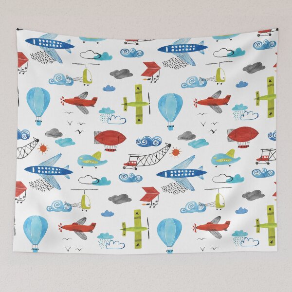 Item preview, Fun Busy Skies - Illustration designed and sold by JumpSeatDesign.
