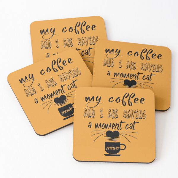 Item preview, My coffee and I are having a moment cat funny t-shirt designed and sold by FunnyDSN.