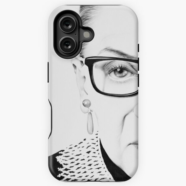 Ruth Bader Ginsburg Half Portrait iPhone Tough Case