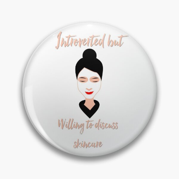 Item preview, INTROVERTED BUT WILLING TO DISCUSS SKINCARE designed and sold by 30-Merch.