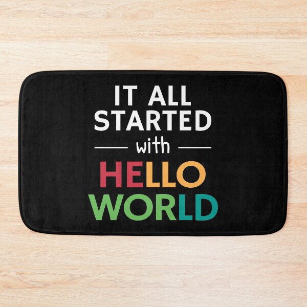 Item preview, It all started with Hello World designed and sold by GamerGetup.