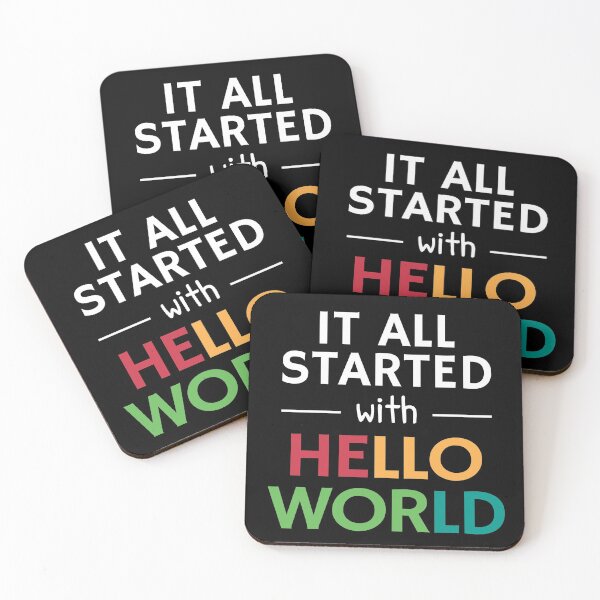 Item preview, It all started with Hello World designed and sold by GamerGetup.