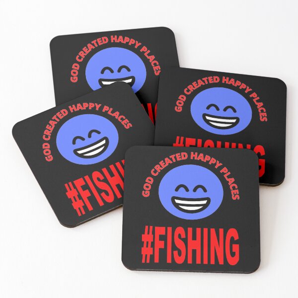 Artikelvorschau, GOTT ERSTELLTE GLÜCKLICHE ORTE #Fishing Christian Faith Gift entworfen und verkauft von FaithEffects.