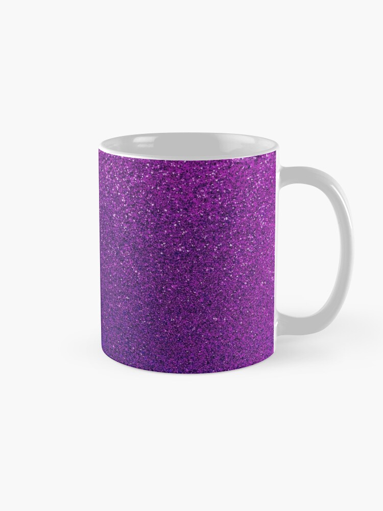 Dark Purple faux shiny glitter sparkles Coffee Mug by PLdesign