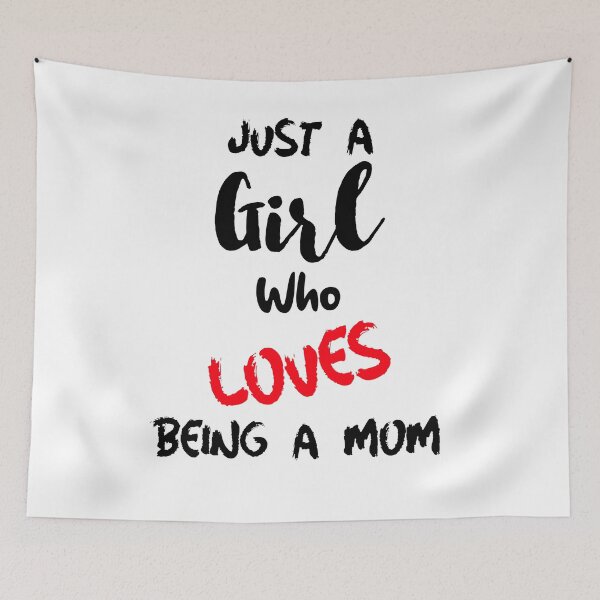 Item preview, Just A Girl Who Loves Being a Mom designed and sold by DiscGolfTees.