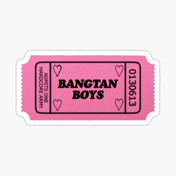 BTS - Ticket Stub Sticker