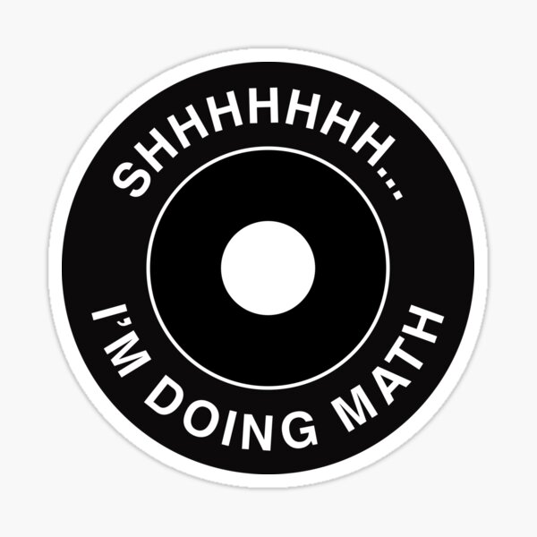 Item preview, Shhh I am Doing Math | Funny Weightlifting  designed and sold by motivationaltee.