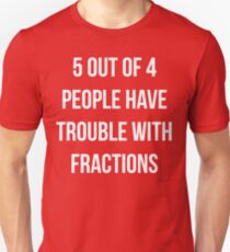 Camiseta ajustada Funny Fractions Math T Shirt