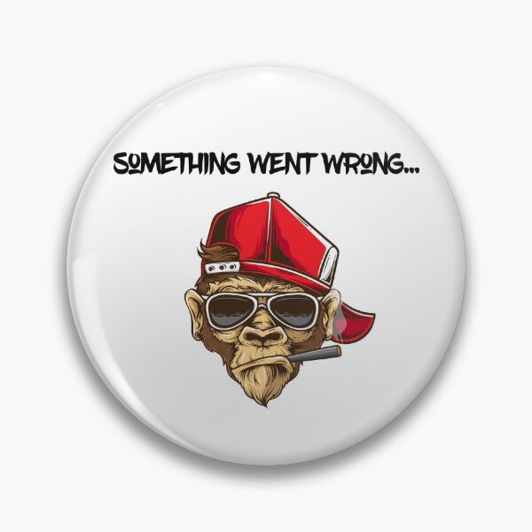 Item preview, Something Went Wrong Monkey Error designed and sold by yeknow.