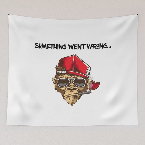 Item preview, Something Went Wrong Monkey Error designed and sold by yeknow.