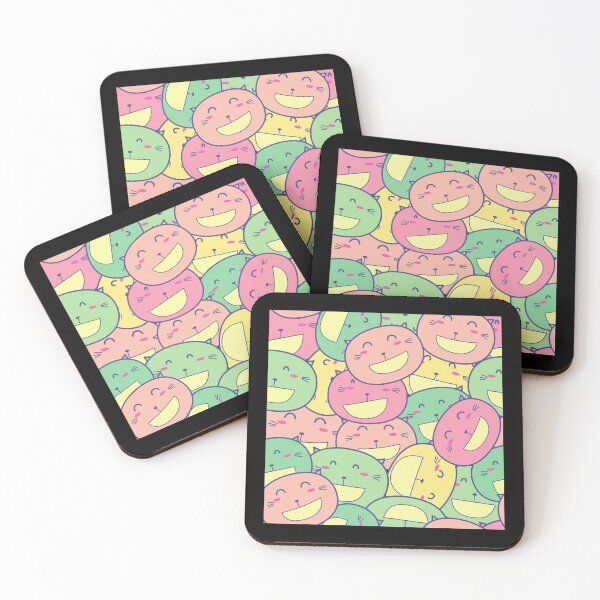Item preview, Colorful Smiling Cats designed and sold by chark70.