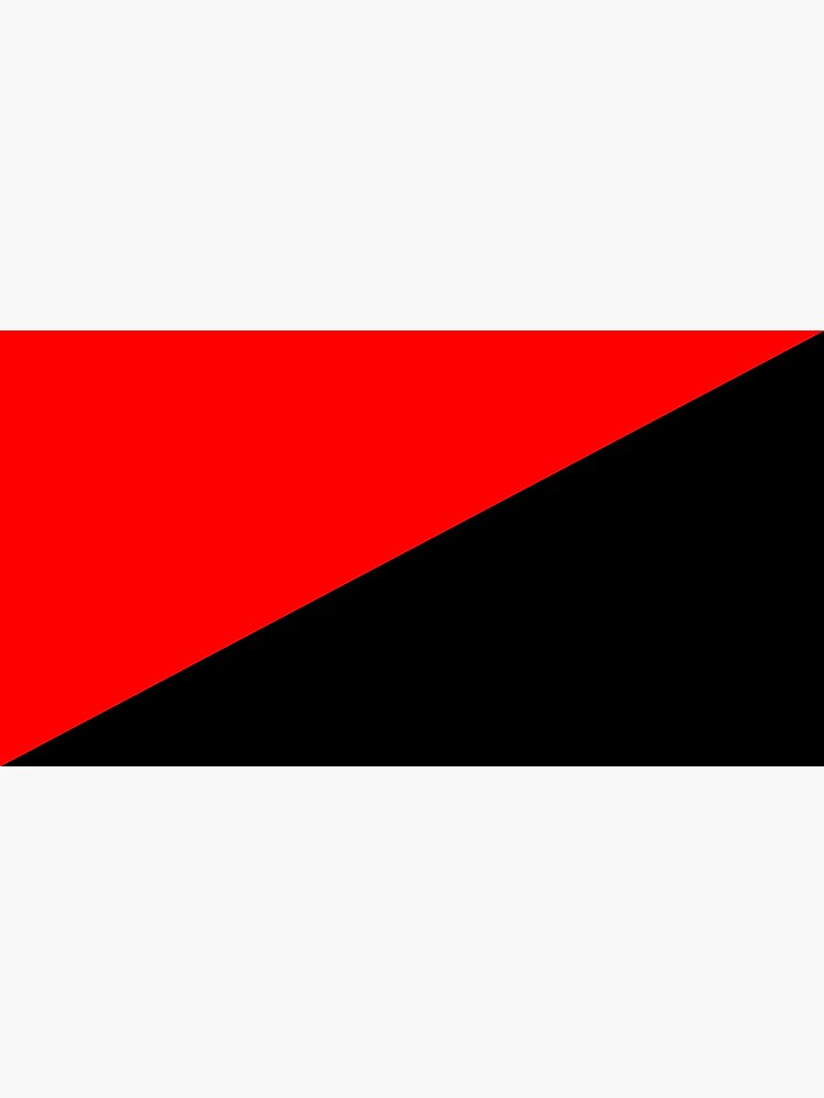 Anarcho Communist Flag Sticker By PlasmaDunk Redbubble