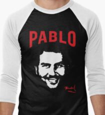 Camiseta ¾ bicolor para hombre Pablo Escobar