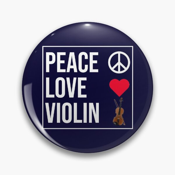 Item preview, Peace Love Violin designed and sold by CatArtStore.