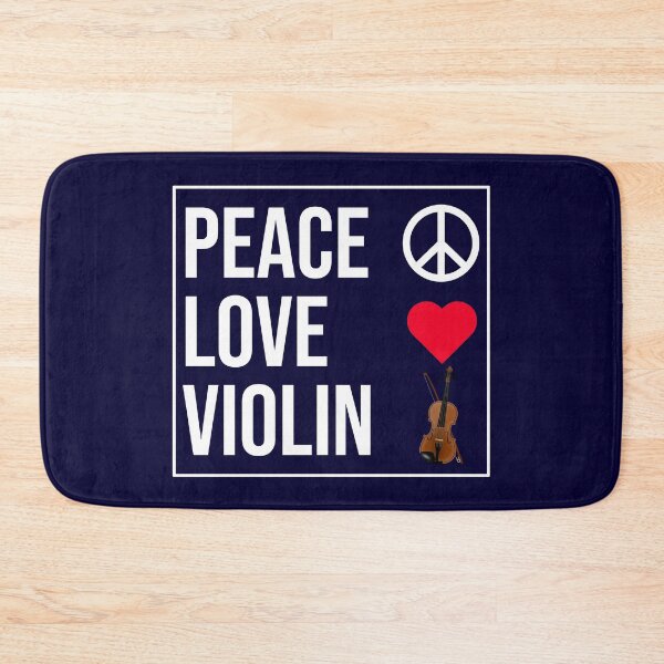 Item preview, Peace Love Violin designed and sold by CatArtStore.