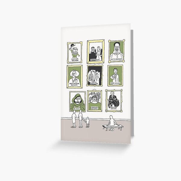 Famous professors Greeting Card