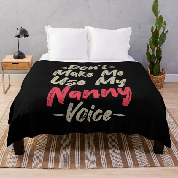 Item preview, Don't Make Me Use My Nanny Voice, Cute Funny Gift Idea For Nannies designed and sold by awesomedraw.