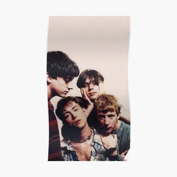 Blur 90s Group Photo Poster
