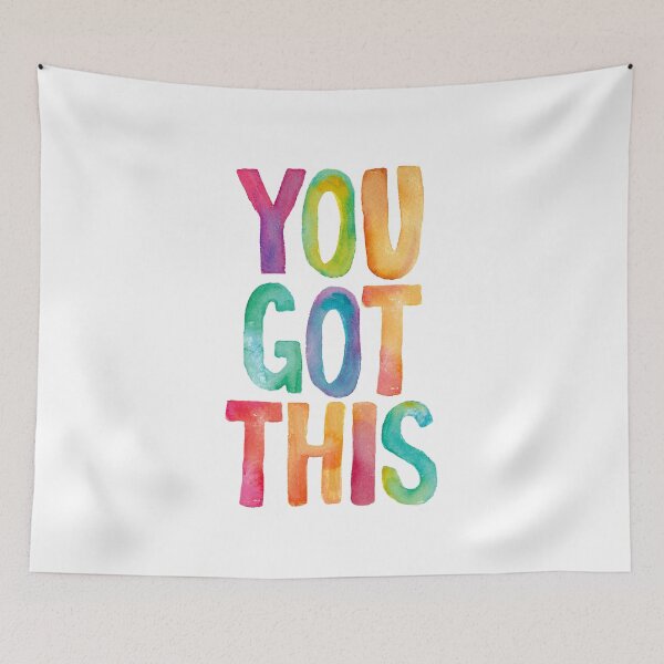 Item preview, You Got This Rainbow Watercolor designed and sold by MotivatedType.